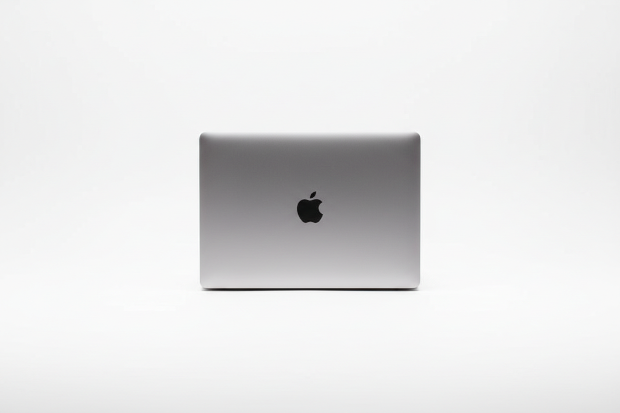 Apple MacBook on white background